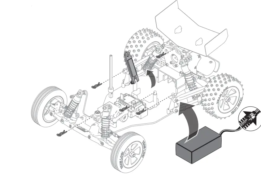 Astra MINI JRX2 2WD Buggy Brushed RTR Blue 2.4Ghz Inkl-fig4
