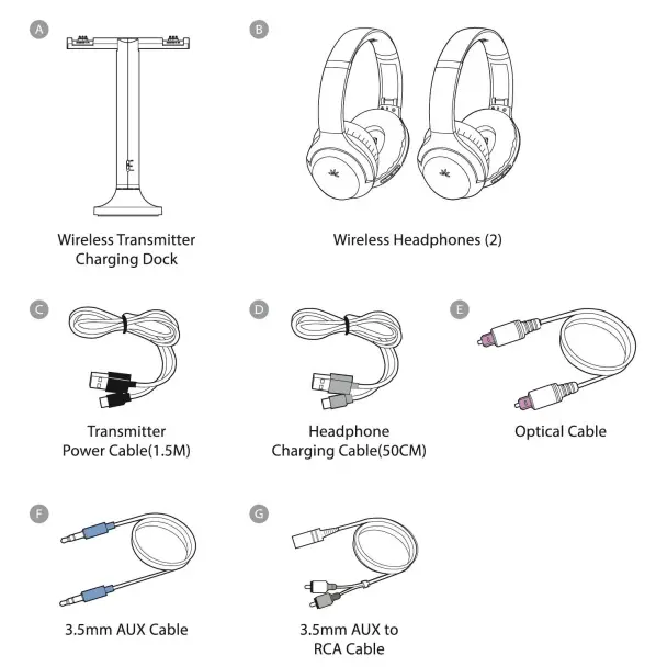 Avantree WSHT-D6129 Duet Wireless Headphone - Fig