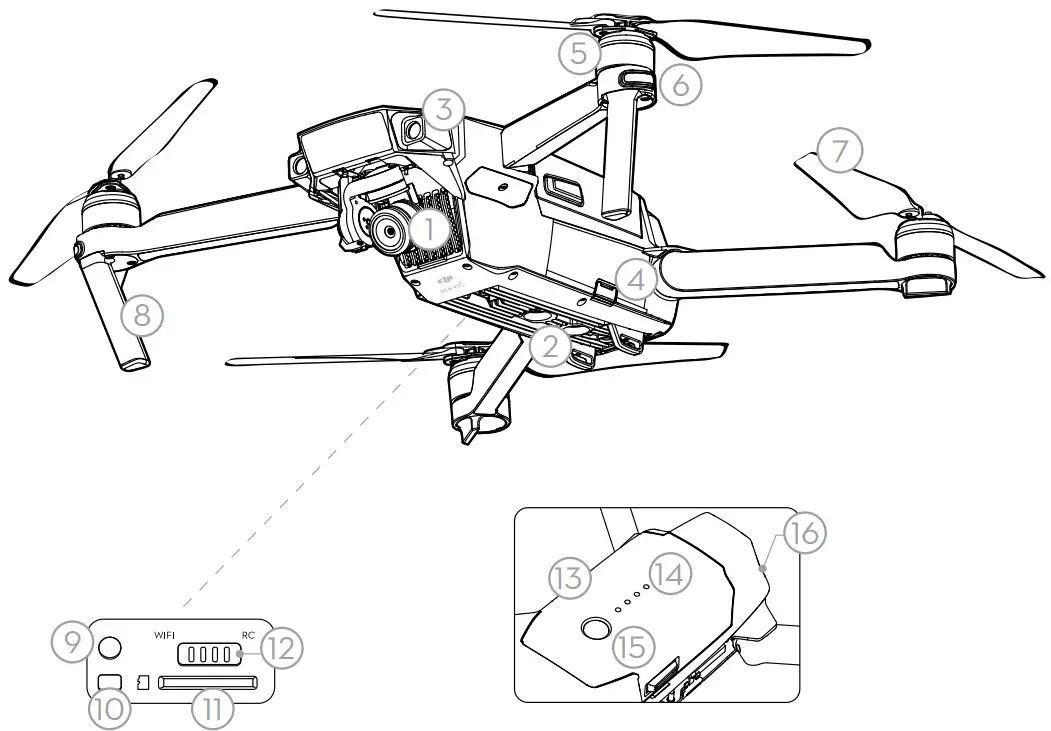 dji Mavic Pro AIR MAVIC MINI Drone - Figure 1
