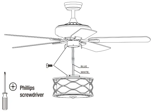 SILJOY CFL-8432 52-Inch Crystal Ceiling Fan - 14
