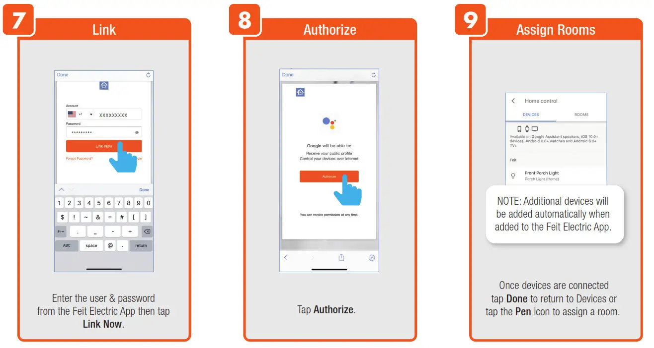 Feit Alexa - Siri - Google Assistant Setup - CONNECTING TO GOOGLE ASSISTANT 3