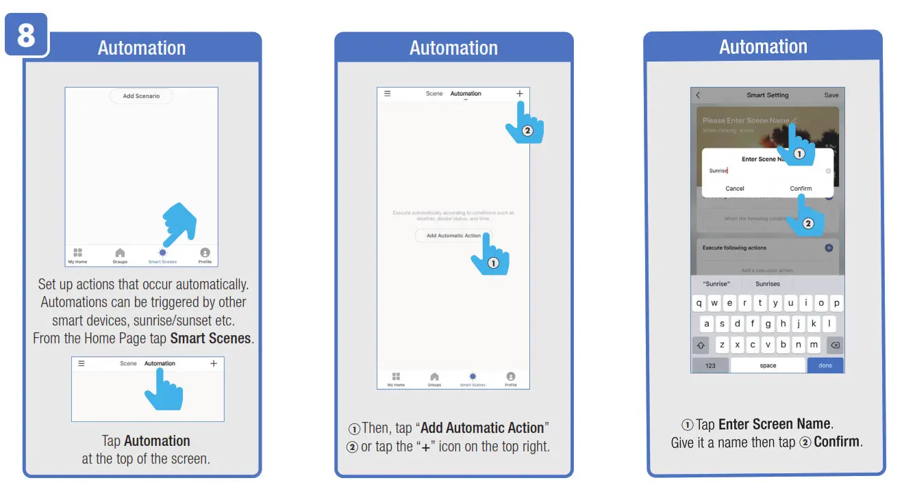 Feit Alexa - Siri - Google Assistant Setup - CREATING SMART SCENES 4