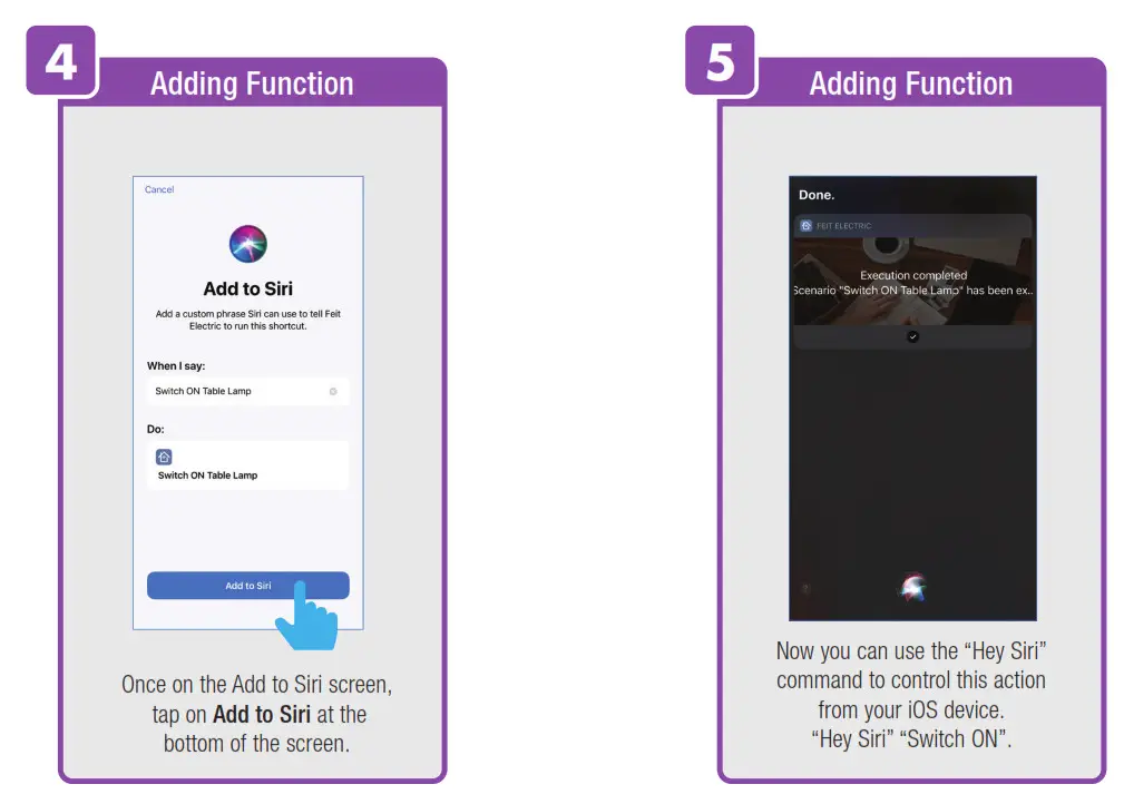 Feit Alexa - Siri - Google Assistant Setup - ENABLE SIRI SHORTCUTS 2