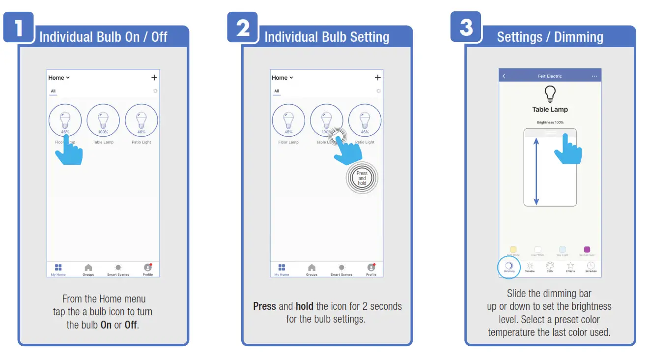 Feit Alexa - Siri - Google Assistant Setup - FEATURES