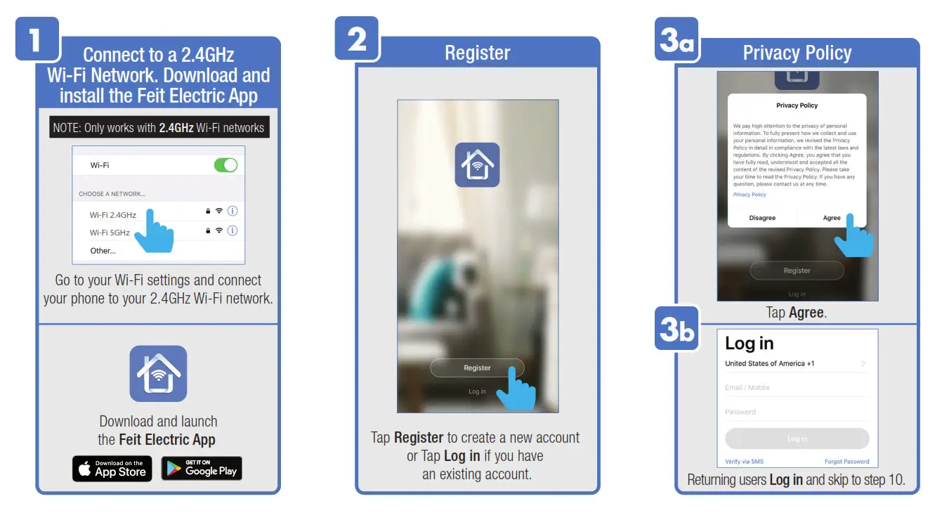 NETWORK CONNECT AND APP SETUP