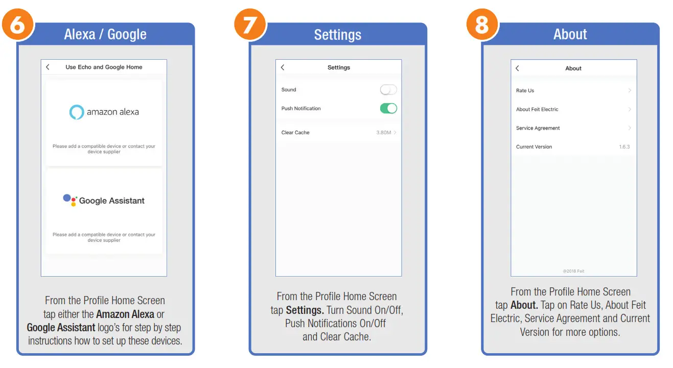 PROFILE ALEXA GOOGLE SETTINGS ABOUT