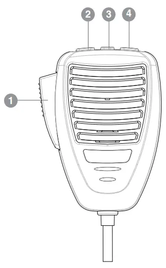 oricom UHF028PNP Channel UHF CB Radio Citizen Band Radio - Microphone