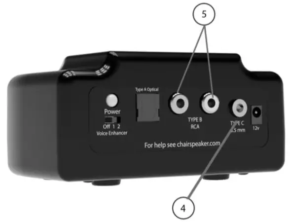 ChairSpeaker CS2.0 Instructions --- Connect the