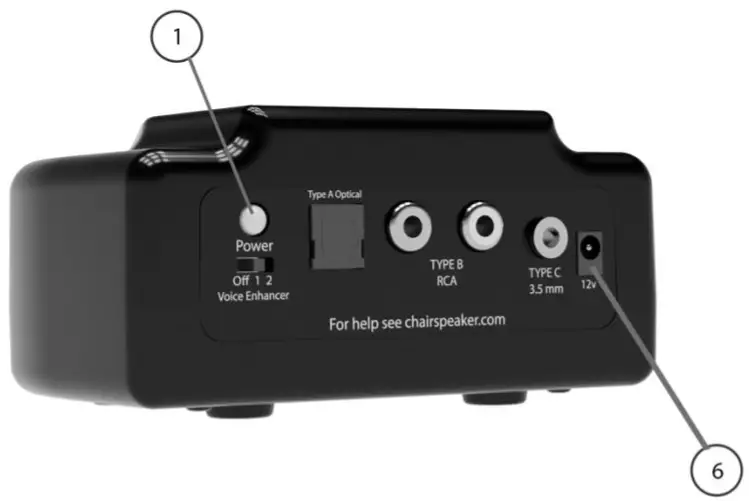 ChairSpeaker CS2.0 Instructions --- Transmitter