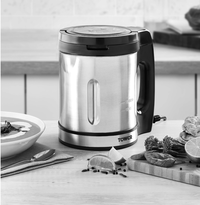 ToWeR T12056 1 Litre Compact Soup and Smoothie Maker