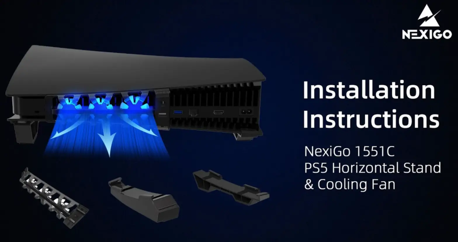 Nexigo 1551c Horizontal Stand And Cooling Fan User Manual Nexigo 1551c Horizontal Stand And Cooling Fan User Manual