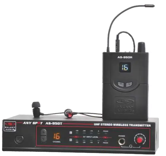 GALAXY AUDIO AS-950 Wireless Personal Monitor- quic start