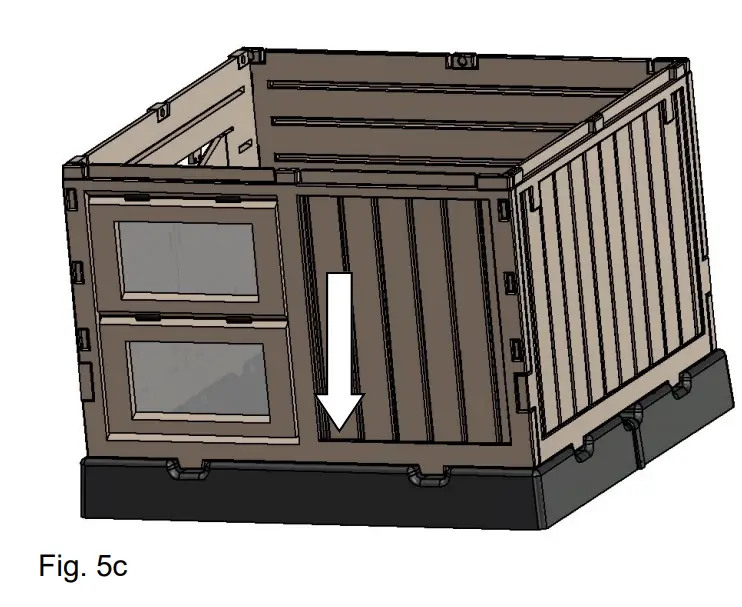 Dog House Wall to Dog House Base Assembly