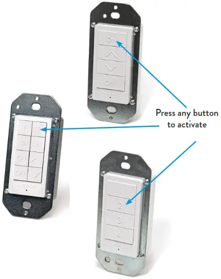 AUDACY Push-Button Wall-Mount and Scene Switches