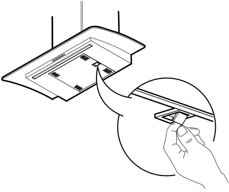 IKEA UNDANTAG Ceiling-Mounted Range Hood - maintenance1