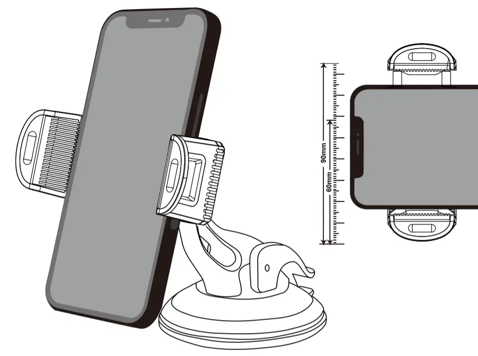 NEXTECH HS9039 Universal Suction Mount Phone