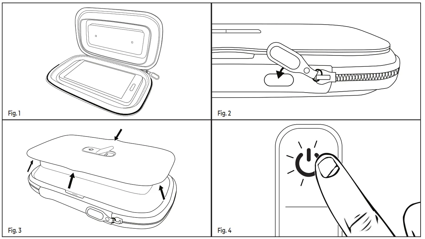 Homedics SAN-PH100 UV-Clean Phone Sanitizer - HOW TO USE
