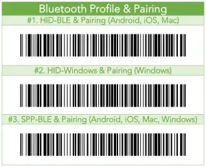 KOAMTAC Bluetooth Barcode Scanner or 1D Laser - Bluetooth Pairing