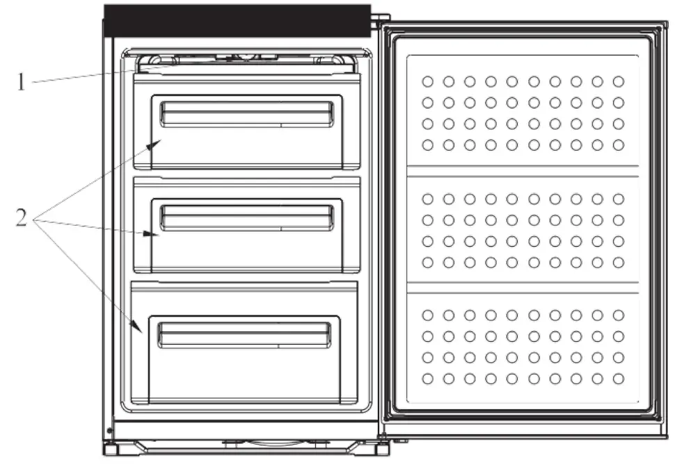 NEXEL 243056 Compact Upright Freezer