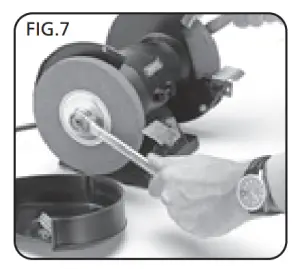 DRAPER 83420 LD150 150mm 150W Bench Grinder - OPERATING7