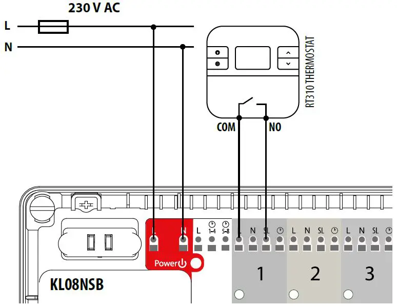 Thermostats connection 2