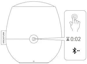 KREAFUNK aJAZZ Elegant Bluetooth Speaker - MANUAL BLUETOOTH® PAIRING MODE