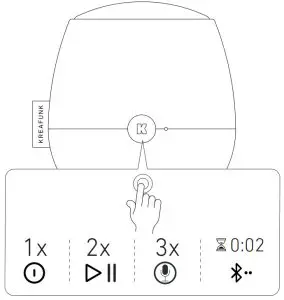 KREAFUNK aJAZZ Elegant Bluetooth Speaker - MULTI-FUNCTIONS