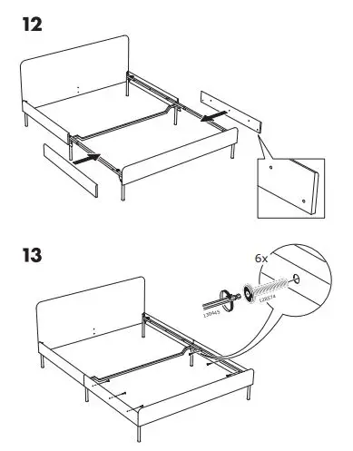 IKEA SLATTUM Upholstered Bed Frame fig10