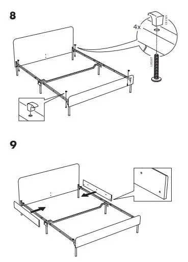 IKEA SLATTUM Upholstered Bed Frame fig8
