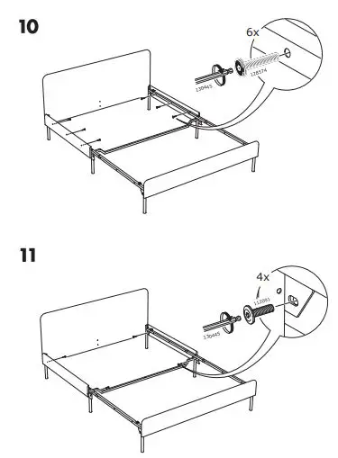 IKEA SLATTUM Upholstered Bed Frame fig9
