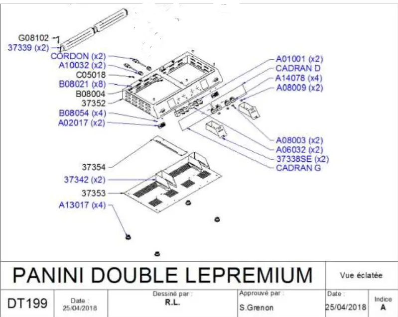 EQUiPEX 569-PANINIPREMIUM1G Panini Premium Machines FIG 8