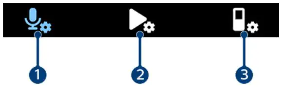 PHILIPS DVT4110 VoiceTracer Voice Recorder User Manual - Settings mode