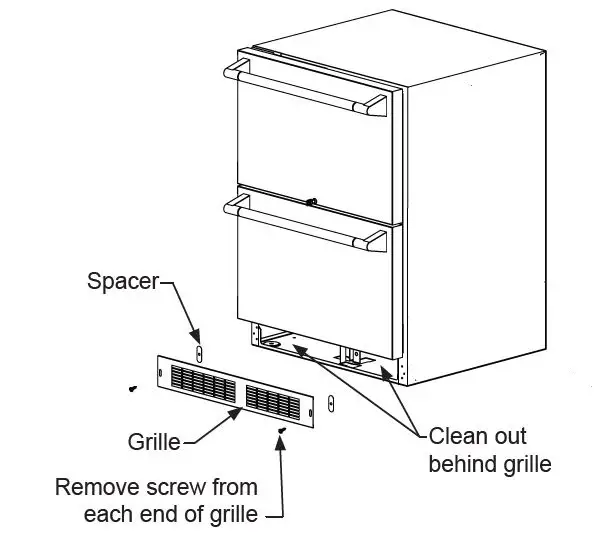 LYNX LN24DWR 24 Inch Stainless Steel Outdoor Two-Drawer Refrigerator fig 13