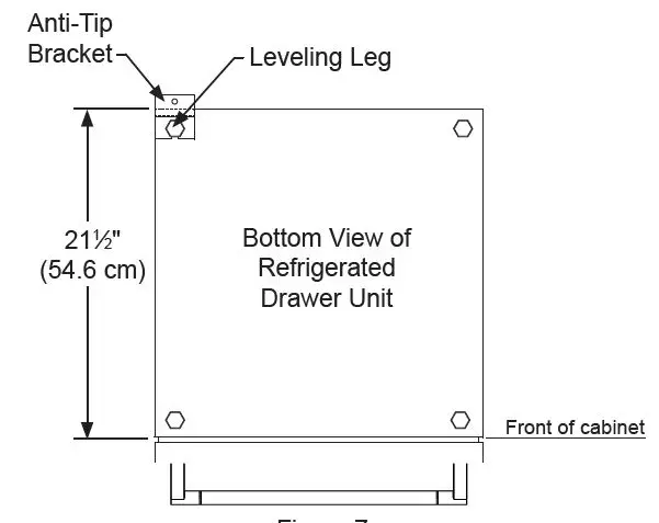LYNX LN24DWR 24 Inch Stainless Steel Outdoor Two-Drawer Refrigerator fig 7