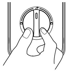 SCHLAGE 381368 Ease S1 Keyless Smart Deadbolt - Manual mode 1
