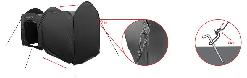 EXPLORE SCIENTIFIC Two Room Pop-Up Observatory Tent - What's in the box