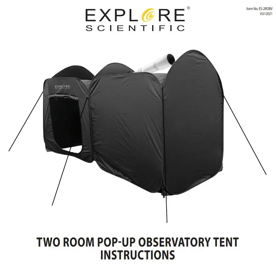 EXPLORE SCIENTIFIC Two Room Pop-Up Observatory Tent