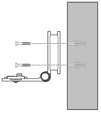 vtech VM5463 Full Color Pan and Tilt Video Monitor - Tighten the screw