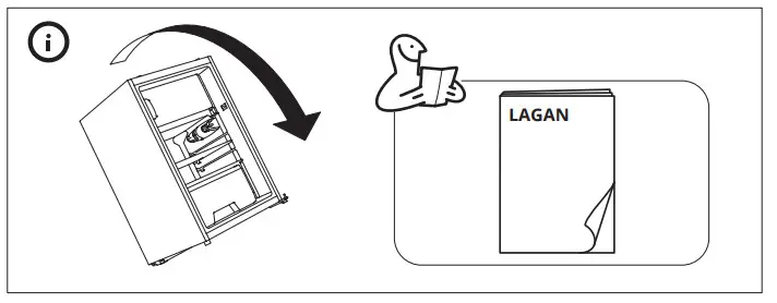IKEA LAGAN Freestanding Refrigerator with Frost Compartment - FIG 15