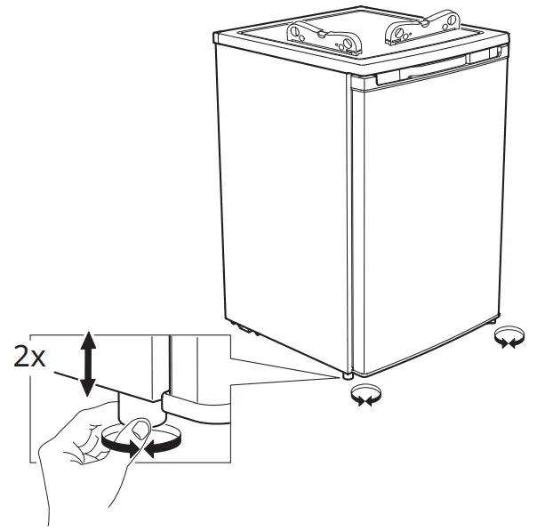 IKEA LAGAN Freestanding Refrigerator with Frost Compartment - FIG 2