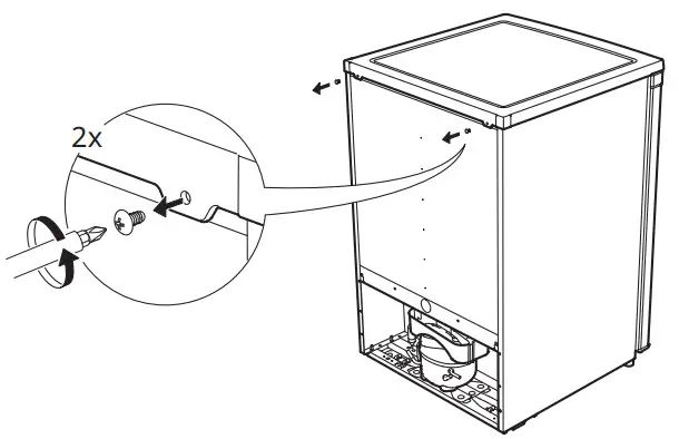 IKEA LAGAN Freestanding Refrigerator with Frost Compartment - FIG 3