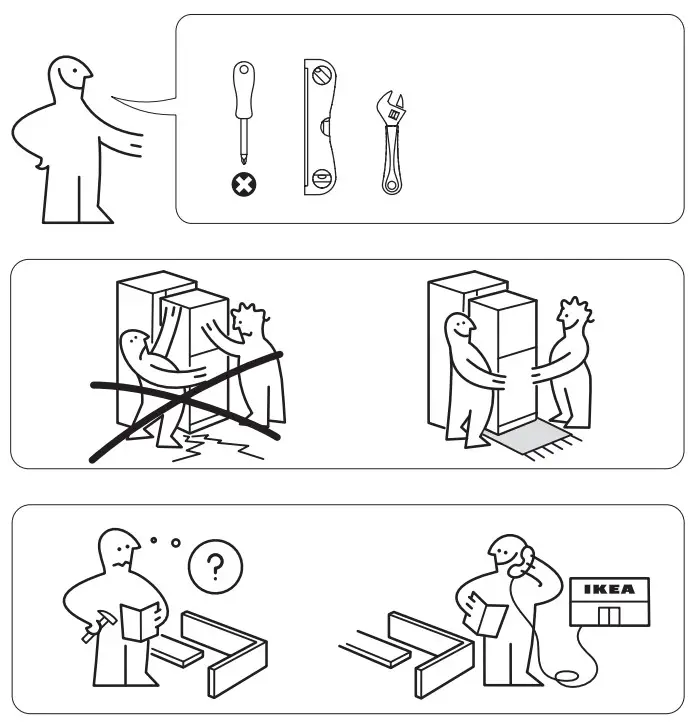 IKEA LAGAN Freestanding Refrigerator with Frost Compartment - FIG