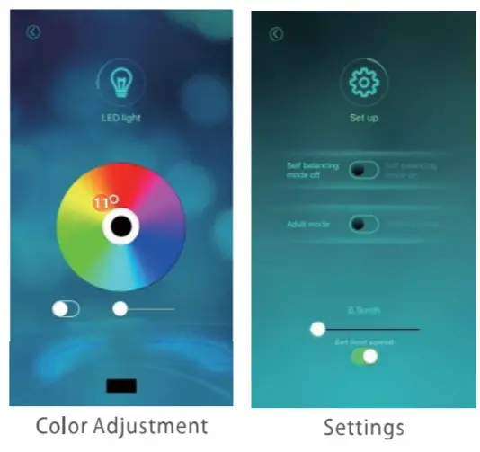 GYROOR F1 Hoverboard - about app 1