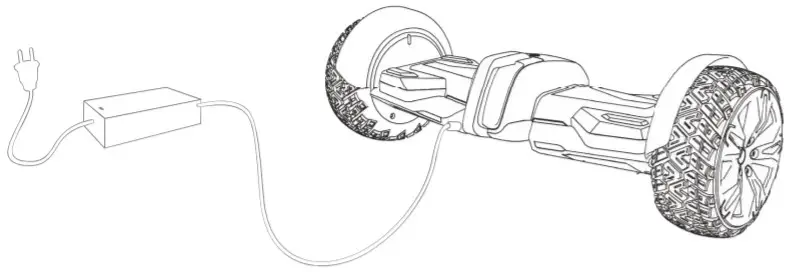 GYROOR F1 Hoverboard - charging