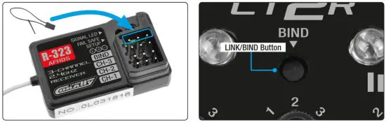 CORALLY Advanced 2.4GHZ Radio Control System - BINDING