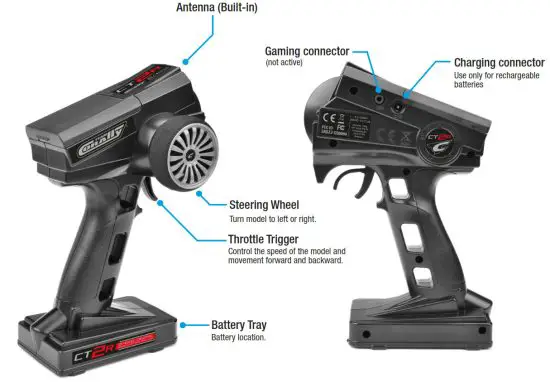 CORALLY Advanced 2.4GHZ Radio Control System - Throttle Reverse