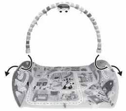 Fisher-Price Activity City Gym To Jumbo Play Mat - Activity City Gym Setup 2