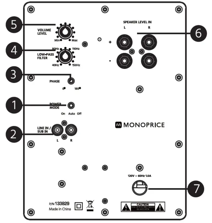 MONOPRICE MP SSW-8 8-Inch Powered Slim Subwoofer - Product Overview