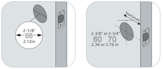 WE LOCK PCB10KEY32 Electronic Smart Lock Fingerprint Passward Bluetooth Lock - size
