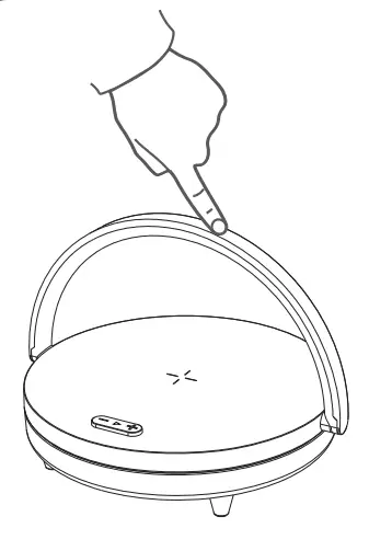 EZVALO LYYD02 Wireless Charger Music Lamp - FIG 1